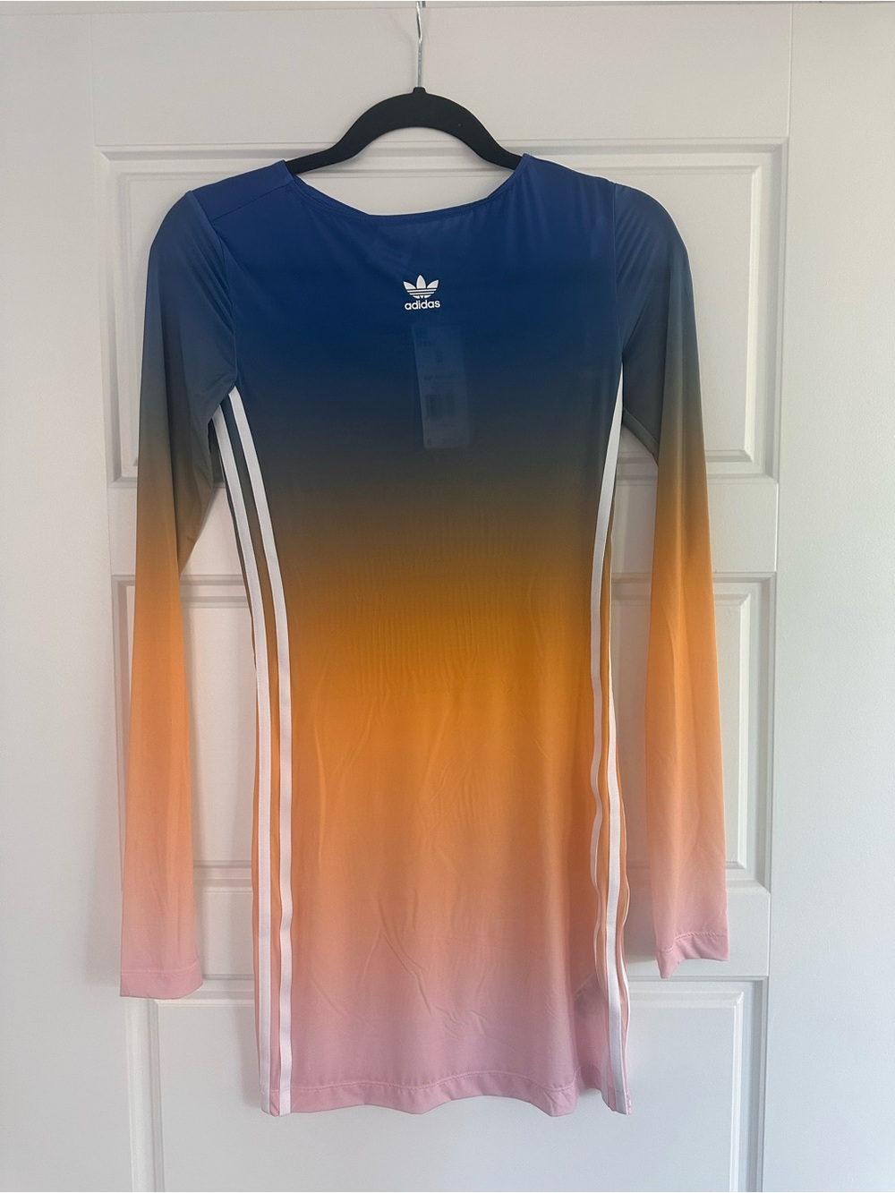 adidas originals Ombre Mini Dress with White Trefoil